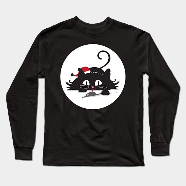 Playful cat Long Sleeve T-Shirt by RebecaZum